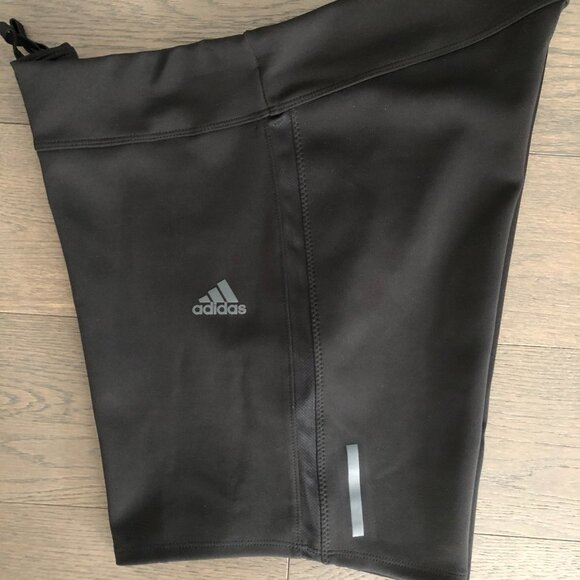 Adidas Athletic Activewear Climalite Pull-On Shorts w Side Trim Black Sz L  NWOT - Picture 1 of 4